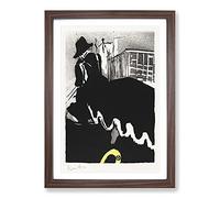 Last Ballad by Henri De Toulouse-Lautrec Framed Print | A2 Walnut Framed Wall Art | Ready to Hang | Modern Nature Picture | Living Room Bedroom Lounge Office