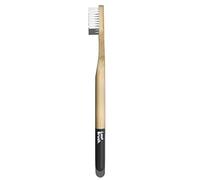 Last Brush® | Natural Bamboo Toothbrush | Castor Bean Bristles | Organic Biodegradable Handle | BPA Free | Charcoal Black