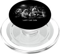 Last Call Club Dogs and Cats Smoking and Drinking Design PopSockets PopGrip for MagSafe