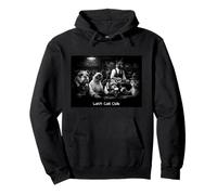 Last Call Club Dogs and Cats Smoking and Drinking Design Pullover Hoodie