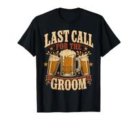 Last Call for The Groom Bachelor Beer T-Shirt