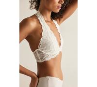 Last Dance Lace Halter Bralette by Intimately at Free People in Ivory, Size: Small - female