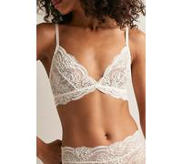 Last Dance Lace Triangle Bralette by Intimately at Free People in Ivory, Size: XS - female