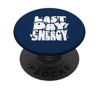 Last Day Energy Bold Lettering End of School Celebration PopSockets Adhesive PopGrip