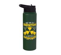 Last Day of Radiation Get Ready for My Superpowers Stainless Steel Insulated Water Bottle