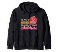 Last Day Of Radiation Get Ready For My Superpowers Vintage Zip Hoodie
