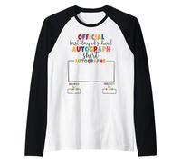 Last Day of School Autograph for Kids Memories 2025 2026 Raglan Baseball Tee
