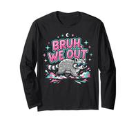 Last Day of School Bruh We Out Raccoon Long Sleeve T-Shirt