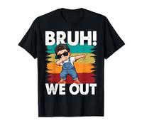 Last Day of School Dabbing Boy Bruh We Out Student Squad T-Shirt