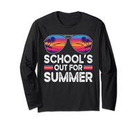 Last Day Of School Tee Retro Schools Out For Summer Long Sleeve T-Shirt