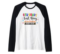 Last Day of School Year 2026 Autographs 8th Grade Graduation Raglan Baseball Tee