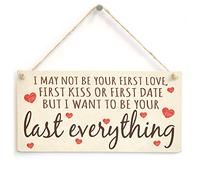 Last Everything Love Sign, Red Heart Romantic Decor