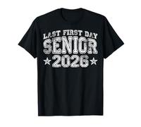 Last First Day Senior 2026 Groovy Graduation Graduate Gifts T-Shirt
