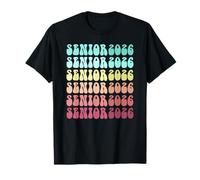 Last First Day Senior 2026 Groovy Yearbook 12 Years Later T-Shirt