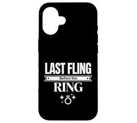 Last Fling Before the Ring Bachelorette Celebration Design Case for iPhone 16