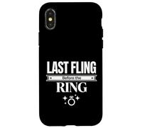 Last Fling Before the Ring Bachelorette Celebration Design Case for iPhone X/XS