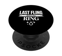 Last Fling Before the Ring Bachelorette Celebration Design PopSockets Adhesive PopGrip