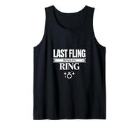 Last Fling Before The Ring Bachelorette Celebration Design Tank Top