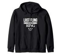 Last Fling Before the Ring Bachelorette Celebration Design Zip Hoodie