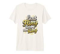 Last Fling Before The Ring Bachelorette Party Bride Premium T-Shirt