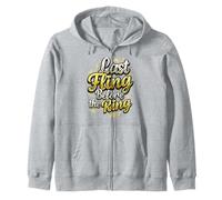 Last Fling Before The Ring Bachelorette Party Bride Zip Hoodie