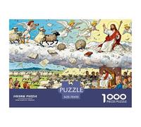 Last Judgment Sheep Lost Wooden Jigsaw Puzzle Waterproof 1000 Piece Puzzles for Adults Gifts Fun Challenging Games