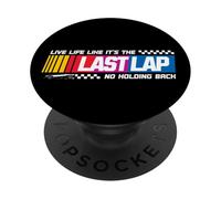 Last Lap Racing Car Motorsport Racing Speed Lovers PopSockets Adhesive PopGrip