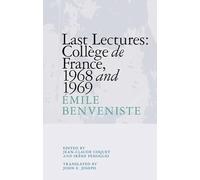 Last Lectures: College De France, 1968 and 1969