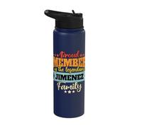 Last Name Jimenez Family Jimenez Name Jimenez Stainless Steel Insulated Water Bottle