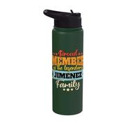 Last Name Jimenez Family Jimenez Name Jimenez Stainless Steel Insulated Water Bottle