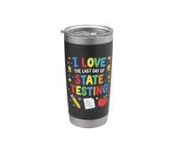 Last of Testing Teaching Student School Test Day Stainless Steel Insulated Tumbler