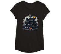 Last Place Legend Fantasy Football Loser Crown Trophy T-Shirt, Girls, Black, Large