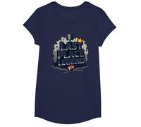 Last Place Legend Fantasy Football Loser Crown Trophy T-Shirt, Girls, Navy, Large
