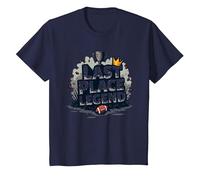 Last Place Legend Fantasy Football Loser Crown Trophy T-Shirt, Kids, Navy, 10 Years