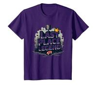 Last Place Legend Fantasy Football Loser Crown Trophy T-Shirt, Kids, Purple, 12 Years