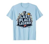 Last Place Legend Fantasy Football Loser Crown Trophy T-Shirt, Men, Baby Blue, S