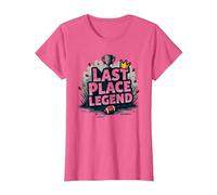 Last Place Legend Fantasy Football Loser Crown Trophy T-Shirt, Women, Pink Heather, L