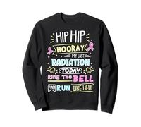Last Radiation Today Ring The Bell Breast Cancer Warrior Sweatshirt