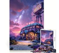 Last Ride Inn 1000 Pieces Puzzles for Adults Cognitive Train Indoor Play Pattern Build (38x26cm)