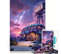 Last Ride Inn 1000 Pieces Puzzles for Adults Cognitive Train Indoor Play Pattern Build (38x26cm)