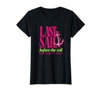 Last Sail Before the Veil Anchor Neon Bachelorette T-Shirt