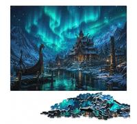 Last Sanctuary of the Boreal Flame Jigsaw Puzzle for Adults, 300 Pieces | Adult Jigsaw Puzzle: colour and shape clues for organised assembly at your own pace.