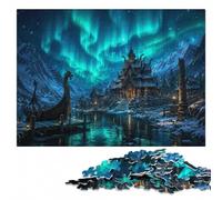 Last Sanctuary of the Boreal Flame Jigsaw Puzzle for Adults, 500 Pieces | Adult Jigsaw Puzzle: defined colour areas for easier piece sorting on quiet evenings.