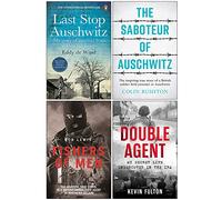Last Stop Auschwitz, The Saboteur of Auschwitz, Fishers of Men, Double Agent 4 Books Collection Set