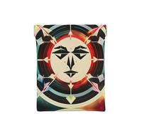 Last Sun Rays Of Over The Sea Waves Print Leather Coin Purse, Small Change Pouch Wallet,Squeeze Coin Purse Pouch For Men Women, Hunting Arrows Triangles Deer, One Size, Fashion