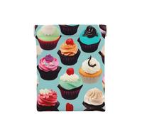 Last Sun Rays Of Over The Sea Waves Print Leather Coin Purse, Small Change Pouch Wallet,Squeeze Coin Purse Pouch For Men Women, Colorful Cupcakes, One Size, Fashion