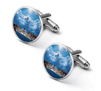 Last Supper Alloy Cufflinks Men's Classic Cuff Link Fashion Shirt Accessories for Business Party Wedding 2.0cm