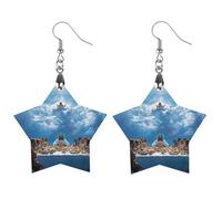 Last Supper Artistic Wooden Earrings Pendant Vintage Earring Hooks Trendy Vacation Dangle Boho Eardrop Love