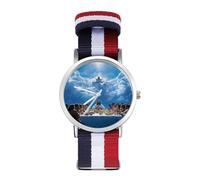 Last Supper Nylon Wrist Watches Braided Stra Non-Scale Casual Watch for Work Workout