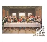 Last Supper Painting Puzzle Lovers Jigsaw 1000 Pieces After-school Puzzle Activity Great Gift Idea 52x38cm/1000pcs